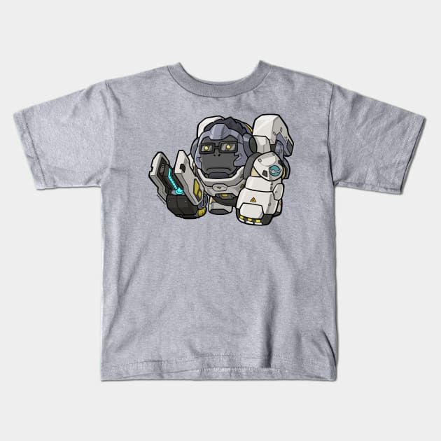 Lil Simian Scientist Kids T-Shirt by fallerion